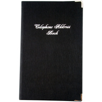 ADDRESS BOOK Black Size 203x127mm