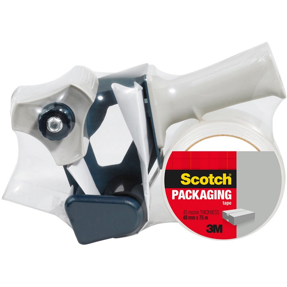 SCOTCH 3350GUNAU PACKAGING Tape & Gun Acrylic Clear 48mm X 75m