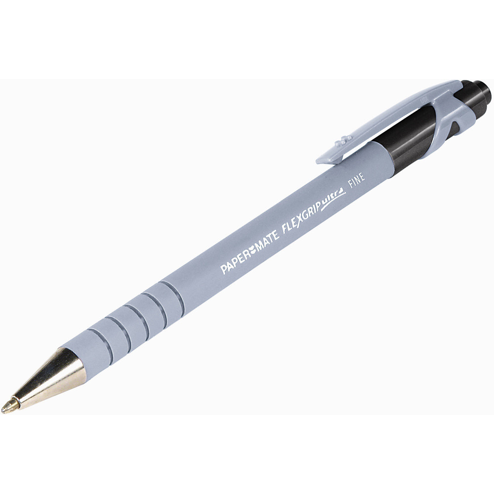 PAPERMATE BALLPOINT PEN Flexgrip Retractable Fine Black