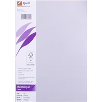 QUILL 120GSM A4 METALLIQUE Paper Peridot 25 Sheets Pack