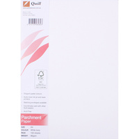 QUILL 90GSM A4 PARCHMENT PAPER White 100 Sheets Pack