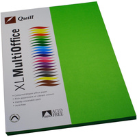 QUILL XL MULTIOFFICE 80GSM A4 Paper Lime 100 Sheets Ream