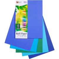 QUILL XL MULTIOFFICE 80GSM A4 Paper Assorted Cold Colours 100 Sheets Ream