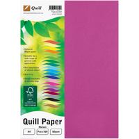 QUILL COLOUR COPY PAPER A4 80GSM Maroon 500 Sheets Ream