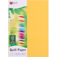 QUILL COLOUR COPY PAPER A4 80GSM Sunshine 500 Sheets Ream