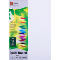 Quill Board 210GSM A4 White Pack 100