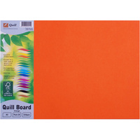 Quill Board 210GSM A3 Orange Pack 25