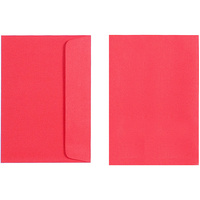 Quill Envelope 80GSM C6 Red Pack of 25
