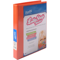 Bantex Lolly Shop Insert Binder PVC A4 2D Ring 25mm Orange Slices
