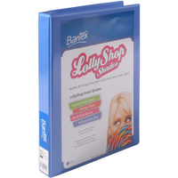 Bantex Lolly Shop Insert Binder PVC A4 2D Ring 25mm Bubble Gum Blue
