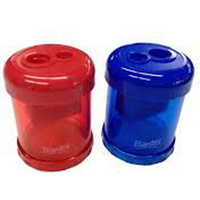 BANTEX CANISTER SHARPENER Double Hole Red & Blue