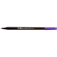 ARTLINE SUPREME FINELINER PENS 0.4mm Purple Pack of 12