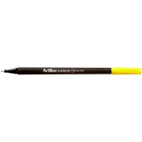 ARTLINE SUPREME FINELINER PENS 0.4mm Yellow Pack of 12