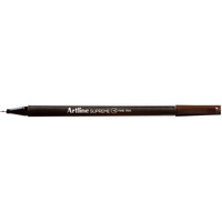 ARTLINE SUPREME FINELINER PENS 0.4mm Dark Brown Pack of 12