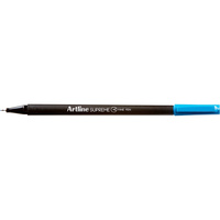 ARTLINE SUPREME FINELINER PENS 0.4mm Sky Blue Pack of 12