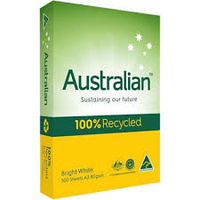 AUSTRALIAN 80GSM A3 100% Recycled Copy Paper 500 Sheets Ream
