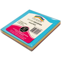 KINDER SQUARES 80GSM 127mm Matte Assorted 120 Sheets Pack