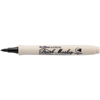 ARTLINE SUPREME BRUSH MARKER Black Box of 12