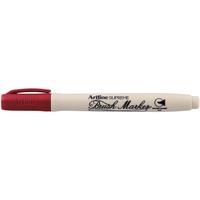 ARTLINE SUPREME BRUSH MARKER Dark Red Box of 12