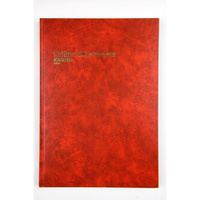 COLLINS ACCOUNT 3880 SERIES A4 Journal Red