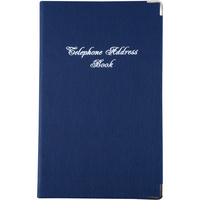 ADDRESS BOOK Navy Blue Size 203x127mm