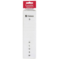 CRYSTALFILE TWINLOCK INSERTS A-Z White Pack of 52