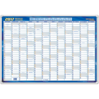 WRITERAZE YEAR PLANNER FRAMED 500X700Mm Blue