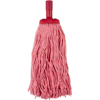 CLEANLINK MOP HEADS Coloured 400gm Red