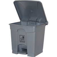 CLEANLINK RUBBISH BIN With Bullet Lid With Pedal 45Litres Grey