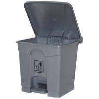 CLEANLINK RUBBISH BIN With Bullet Lid With Pedal 68 Litres Grey