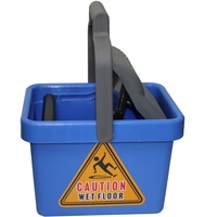 CLEANLINK MOP BUCKET Plastic Wringer 9Litres Blue