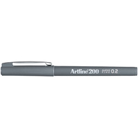 ARTLINE 220 FINELINER PENS 0.2mm Grey Pack of 12