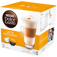 NESCAFE DOLCE GUSTO COFFEE Capsules Latte Macchiato Pack of 8