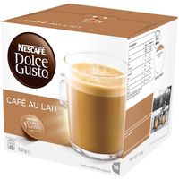 NESCAFE DOLCE GUSTO COFFEE Capsules Cafe Au Lait Pack of 16