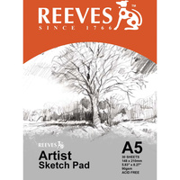 REEVES ARTIST SKETCH PAD A5 90GSM 30 Sheets