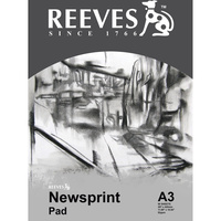 REEVES NEWSPRINT PAD A3 48GSM 50 Sheets