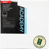 JASART CANVAS ACADEMY 16 x 16 Inch Thin Edge 280gsm Stretched