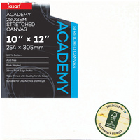 JASART CANVAS ACADEMY 10 x 12 Inch Thick Edge 280gsm Stretched