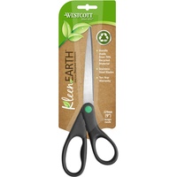 Westcott KleenEarth Scissors Straight Handle 229mm Black