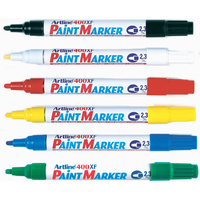ARTLINE 400XF PAINT MARKERS Medium Bullet Assorted Colours Pack of 12