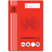 OLYMPIC EXERCISE BOOK A4 8mm Ruled 96 Pages