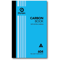OLYMPIC CARBON BOOK 604 Duplicate 200mm x 125mm 100 Leaf