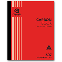 OLYMPIC CARBON BOOK 607 Triplicate 250mm x 200mm 100 Leaf