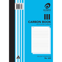 OLYMPIC CARBON BOOK 602 Duplicate A4 100 Leaf