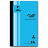OLYMPIC CARBON BOOK 638 Duplicate 200mm x 125mm Order 100 Leaf