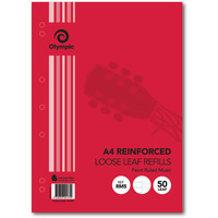 OLYMPIC REINFORCED REFILLS A4 Ruled Music Pack of 50 Leaves