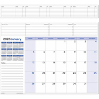 CUMBERLAND TABLE PLANNER Refill Month To View 380X510Mm
