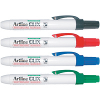 ARTLINE 573 CLIX WHITEBOARD Retractable Bullet Assorted Colours Pack of 4