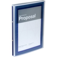 FLEXI VIEW PRESENTATION BINDER A4 2 Ring 100Shts Navy