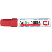 ARTLINE 5109A WHITEBOARD Marker Chisel Red